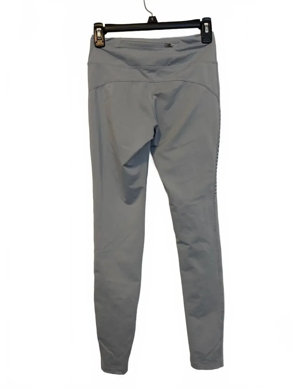 Nike Dri-FIT Gray Athletic Running Leggings with Striped Design, Size XS
